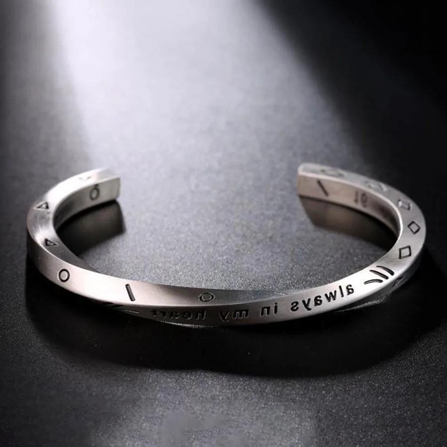 Twisted Viking Bangle Bracelet for Men and Women
