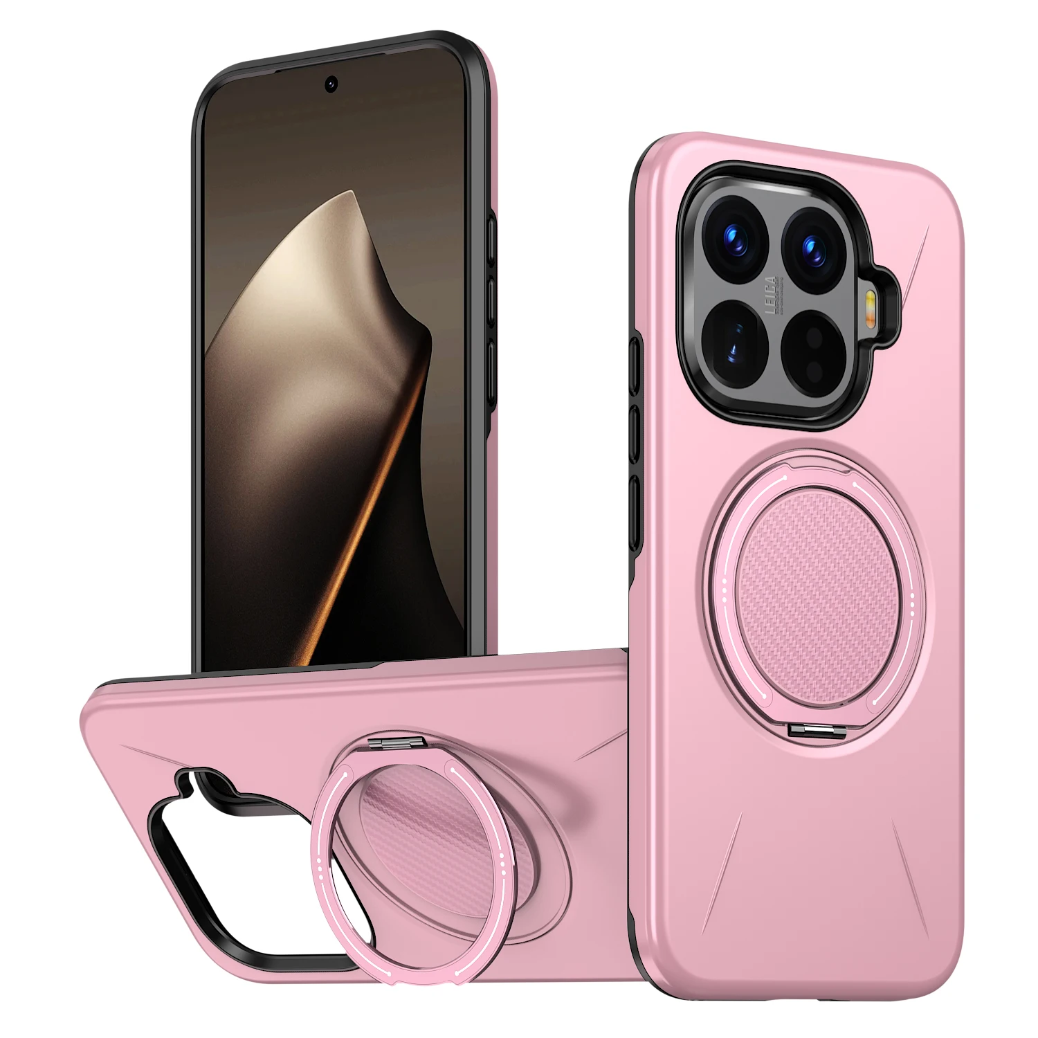 Armor Shockproof Phone Case with 360° Rotating Magnetic Metal Ring Bracket