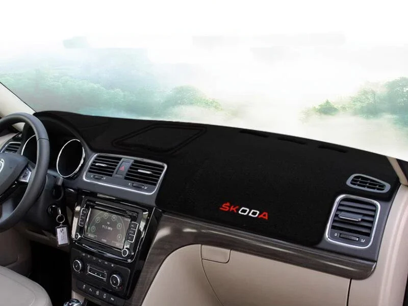 Car Avoid Light Pad Car Dashboard Cover Accessories Sun Shade Pad For Skoda Karoq Rapid Yeti