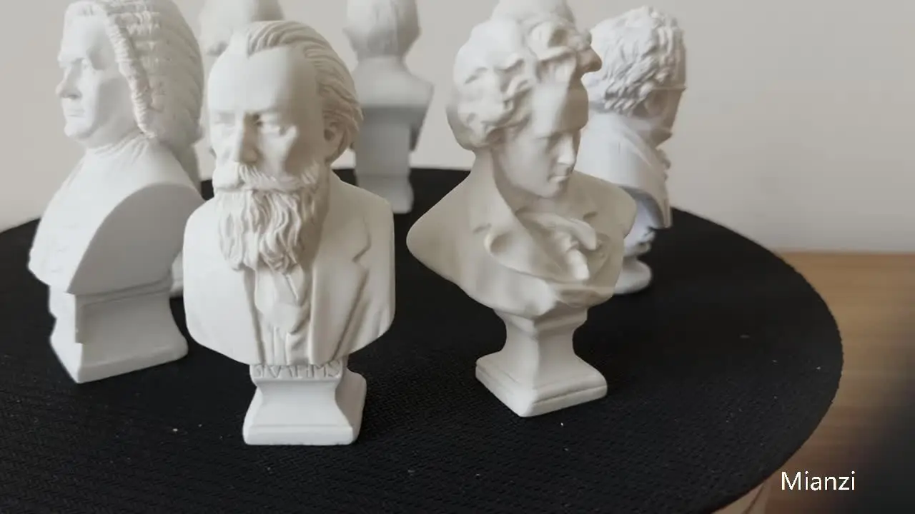 10個古代ギリシャ神話像樹脂ミニスケッチヘッド小さな彫刻モデル