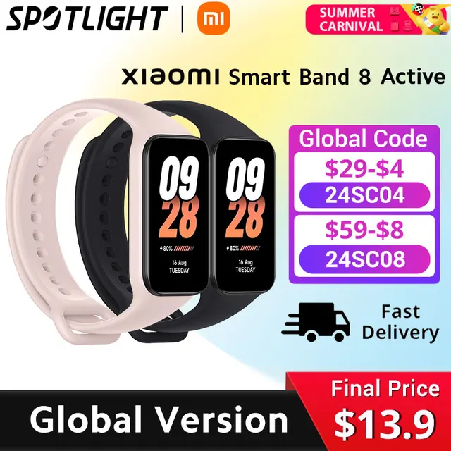 XIAOMI Smart Band 8 Active: O companheiro de fitness definitivo XIAOMI Smart Band 8 Active: O companheiro de fitness definitivo