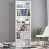 Modern 6 Tier Freestanding Bookcase Wooden Storage Bookshelf Home Office Living Room Easy Assembly Stylish Organization 3
