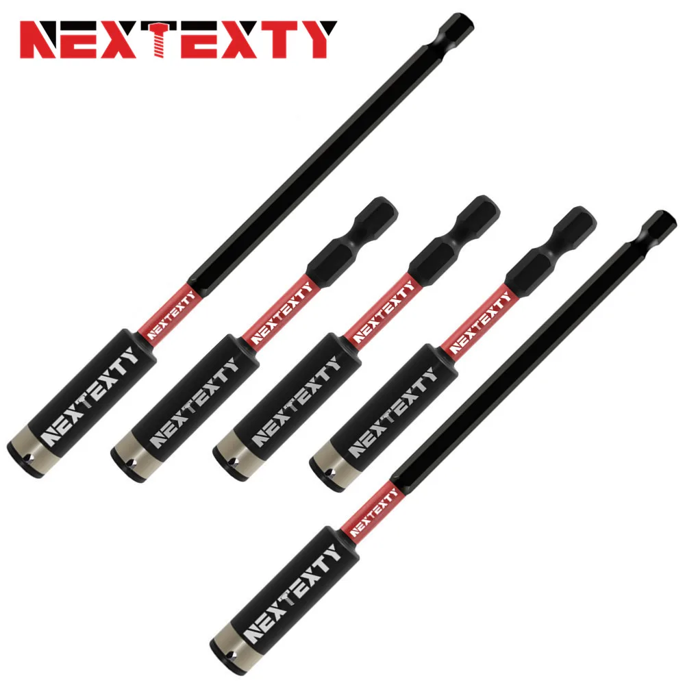 ที่ยึดดอกไขควงแม่เหล็กแบบล็อคสองชั้น พร้อมก้านต่อขยาย ทำจากเหล็กอัลลอยด์ S2 หัวหกเหลี่ยม สำหรับดอกสว่าน 1