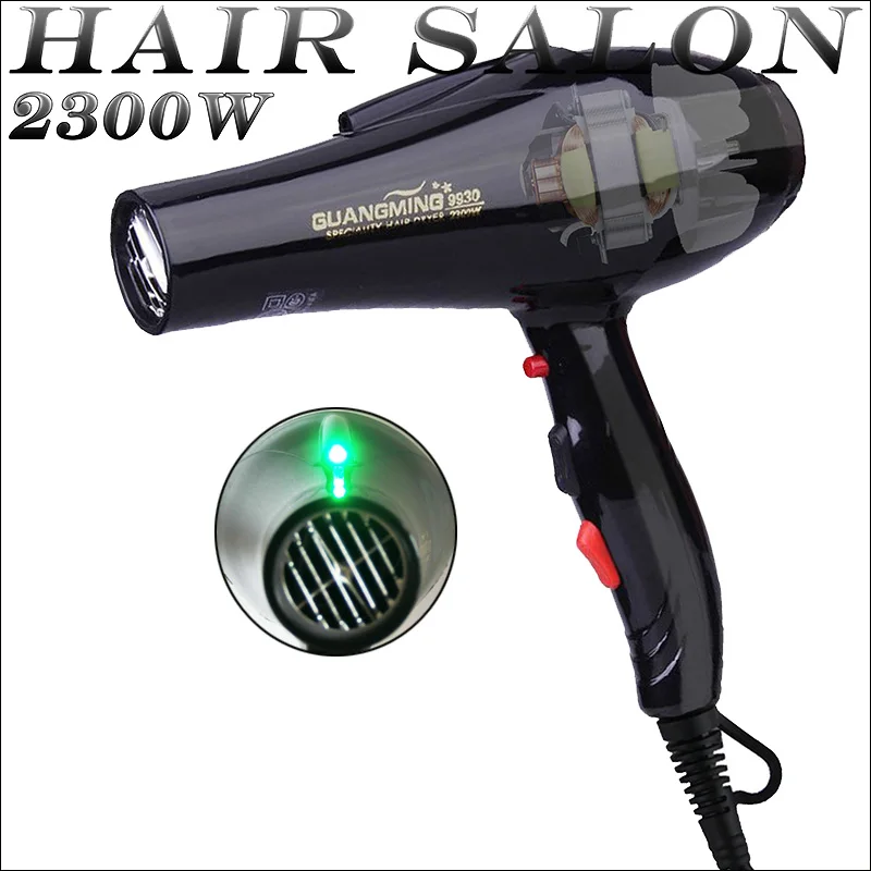 Hair Dryer 2300W Professional Powerful Fast Heating Hot And Cold Adjustment Ionic Air for Hair Salon