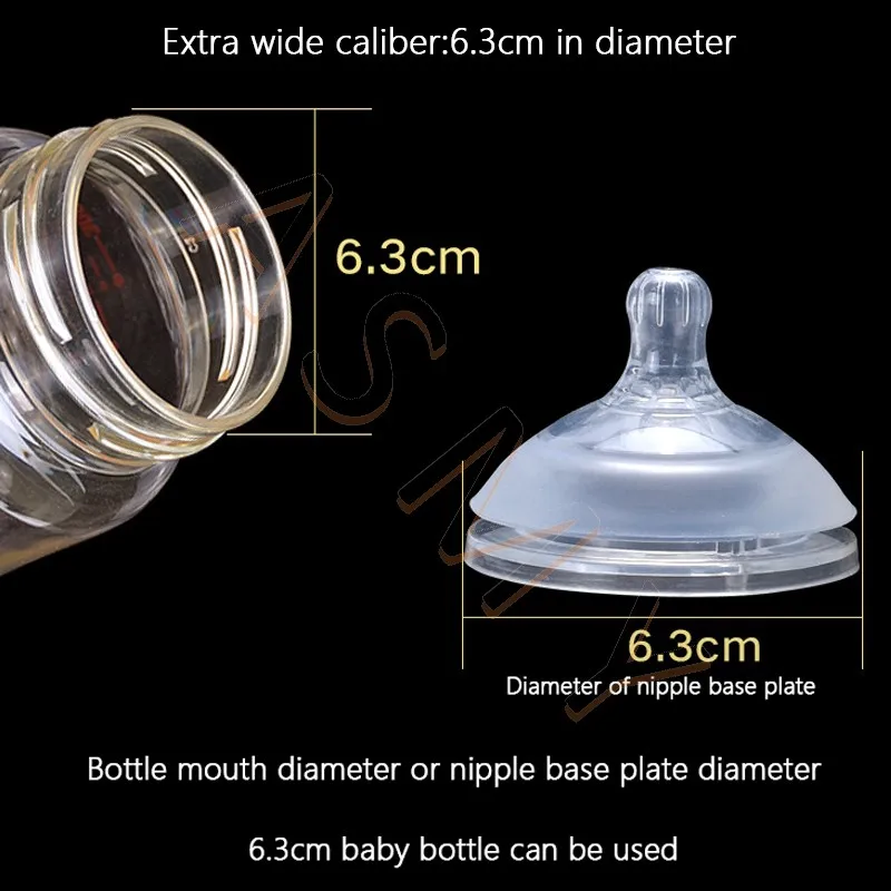 Oberni Original nipple/soft silicone imitation breast milk real/Wide mouth 6.3CM/Newborn baby Anti-flatulence Nipple 2