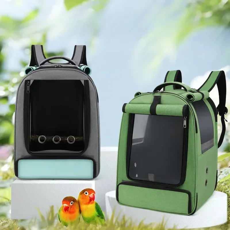 

Breathable Backpack Parrot Astronaut Bag Bird Products Carrier Carry For Cages Travel Custom Pet Self Carriers