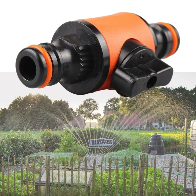 

Agriculture Garden Hose Watering Irrigation Fitting Pipe Tubing Quick Connector Adapter with Shut-Off Valves 2pcs