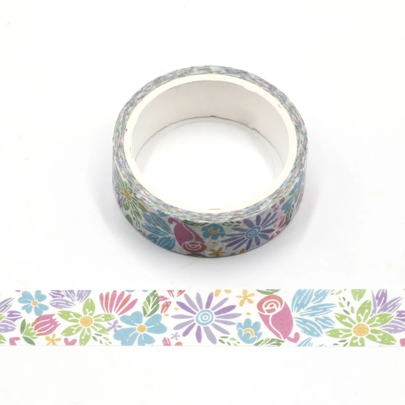 

15mm X 5m Cute Sakura Flower Decorative Paper Washi Tape DIY Scrapbooking Masking Tapes School Office Supply