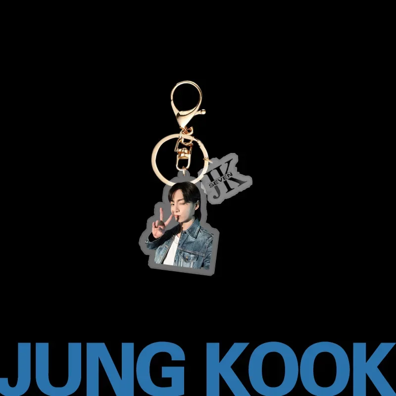 B JungKook Jungkook New Album Seven High Appearance Level Acrylic Keychain Pendant Pendant Peripheral Same Model 3