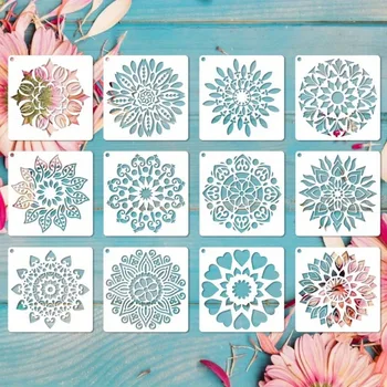 Mandala Dotting Stencils Kit 1
