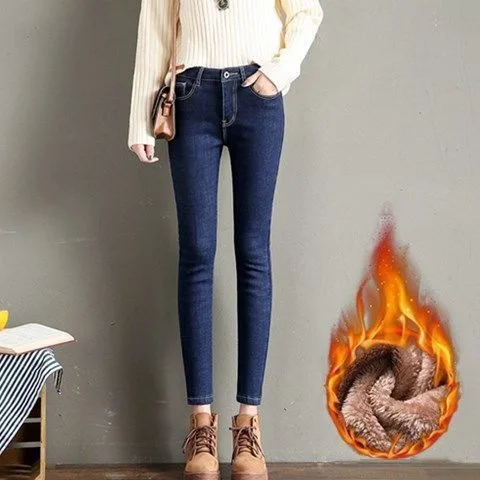 Winter Jeans Pants Women Skinny Jeans