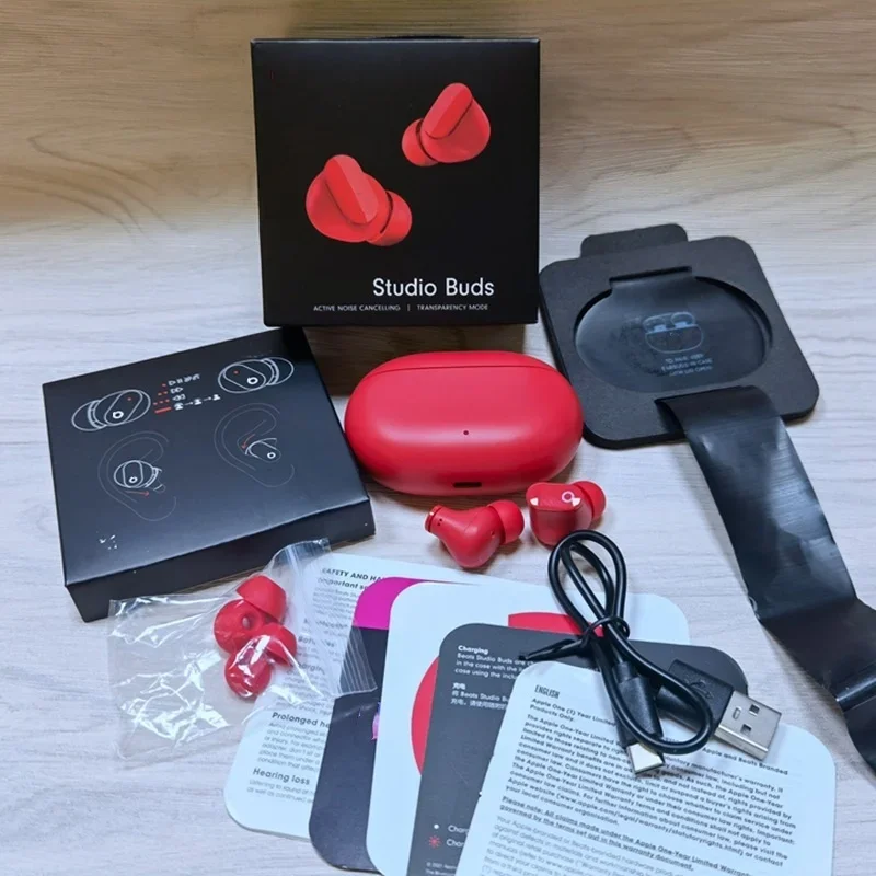 비츠 스튜디오 버즈용 무선 이어폰 헤드셋, 스포츠 이어폰, HiFi 스테레오 인이어 이어폰, IOS 및 안드로이드 호환
