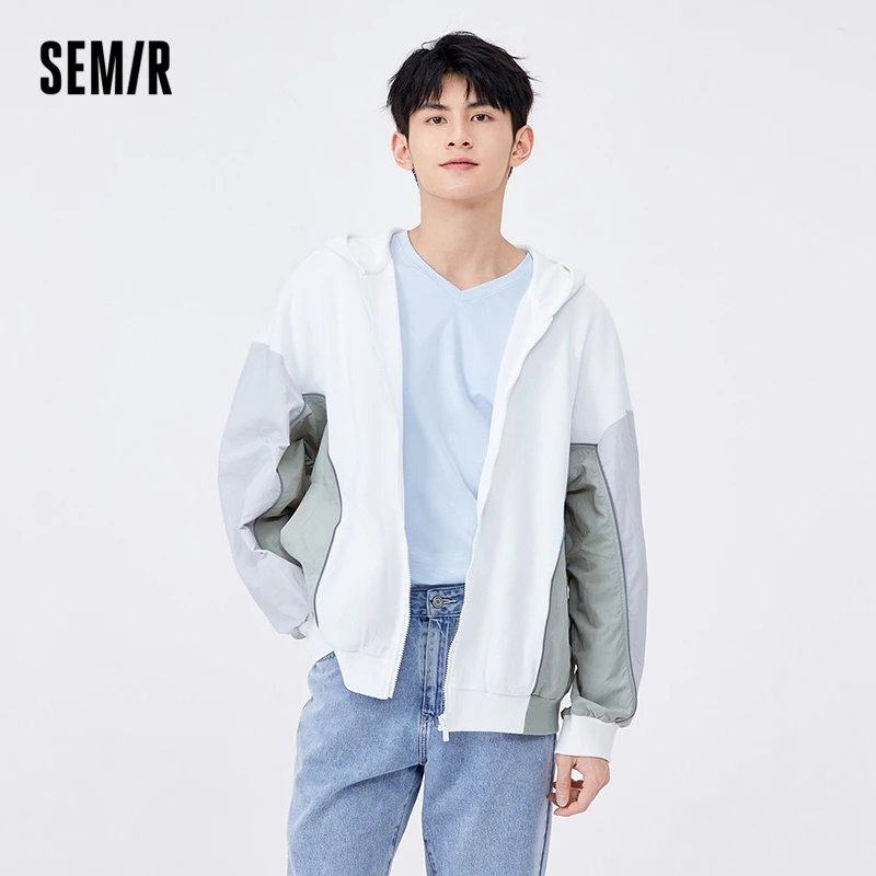 

Куртка Semir мужская с вышивкой, модная куртка оверсайз с капюшоном и надписью, весна 2022