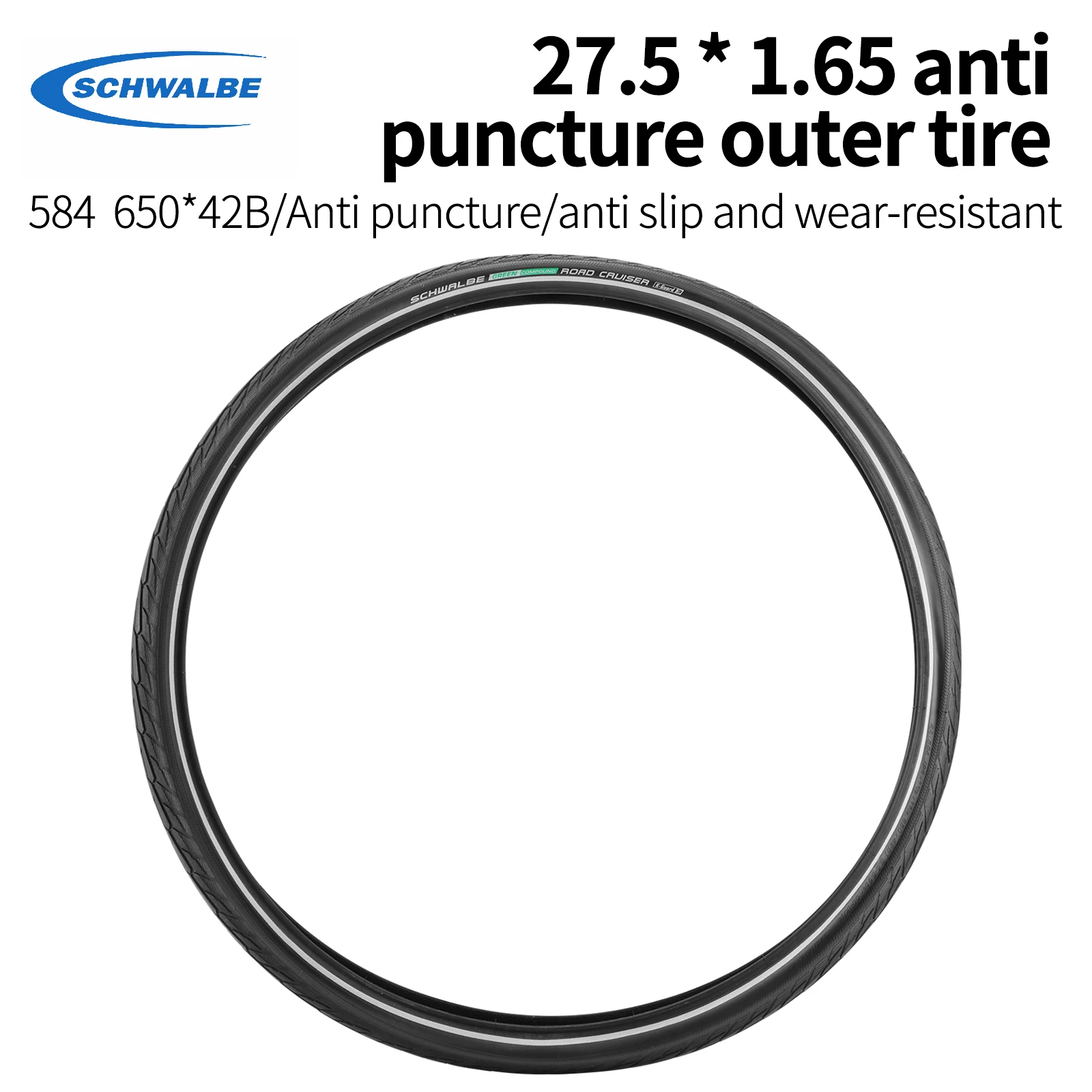 SCHWALBE Mountain Bike Tire Inch Reflective Anti