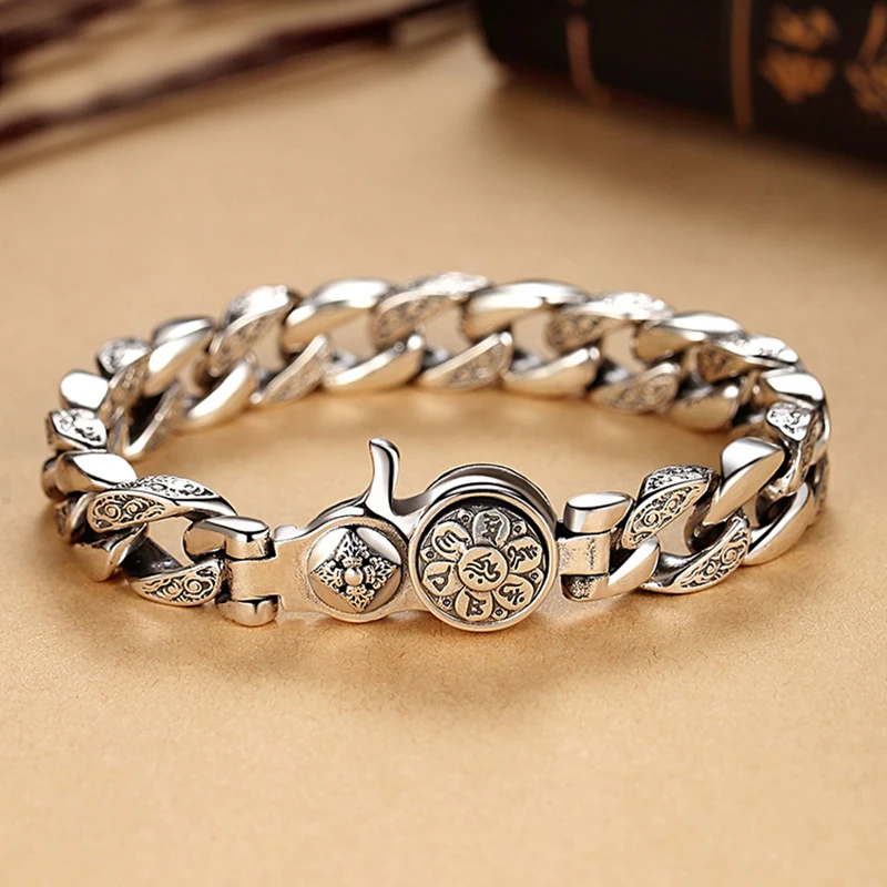 ジュエリーバングル925スターリングシルバーヴィンテージカフ 