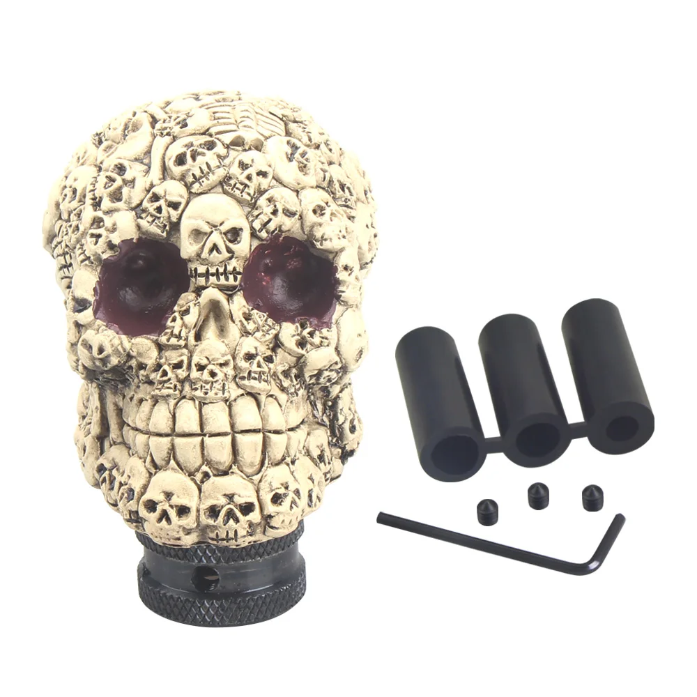 Skull-Shaped Gear Shift Knob - Unique Car Accessory & Decor