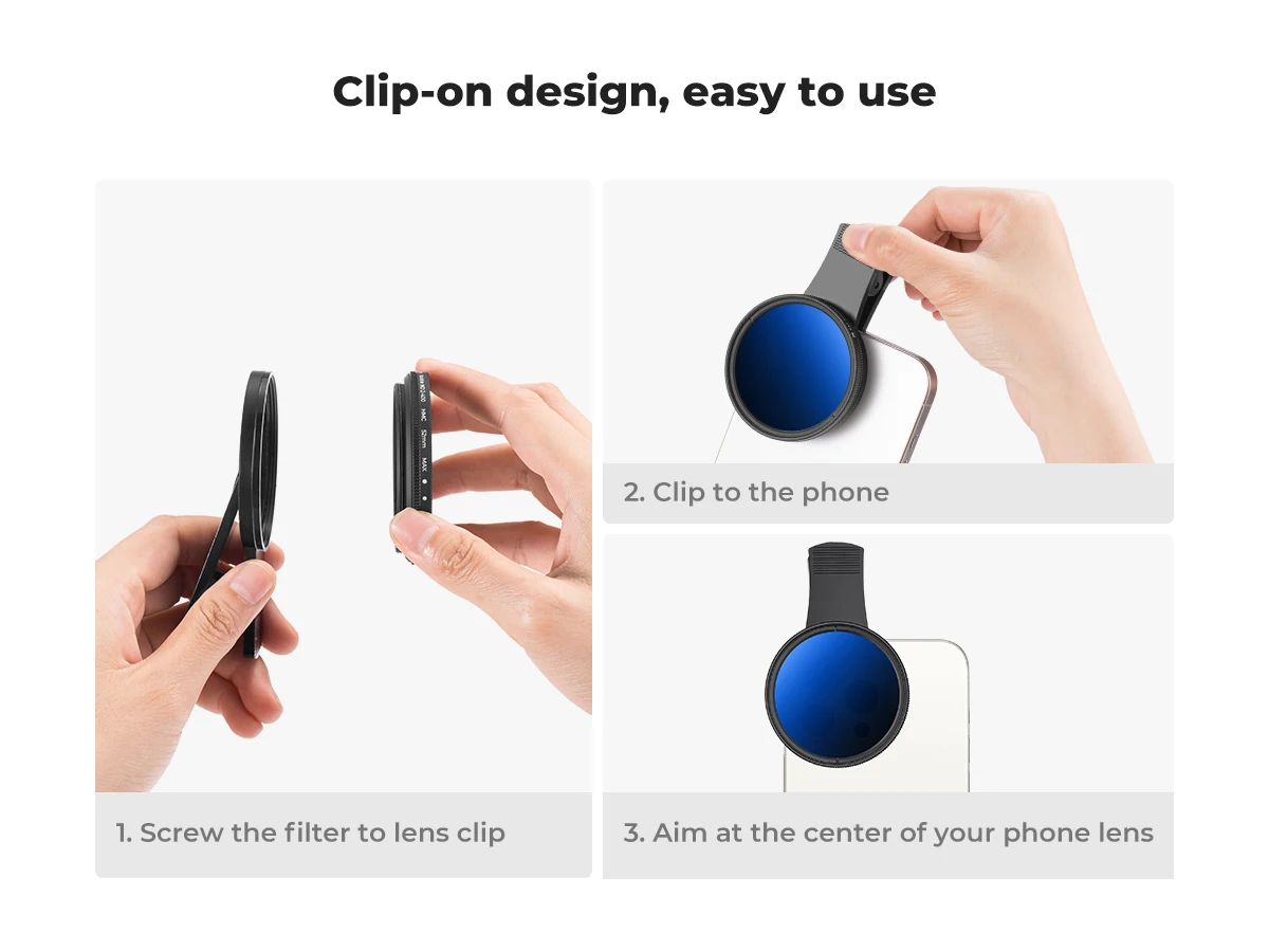 Anti-Glare Magnetic Phone Filter