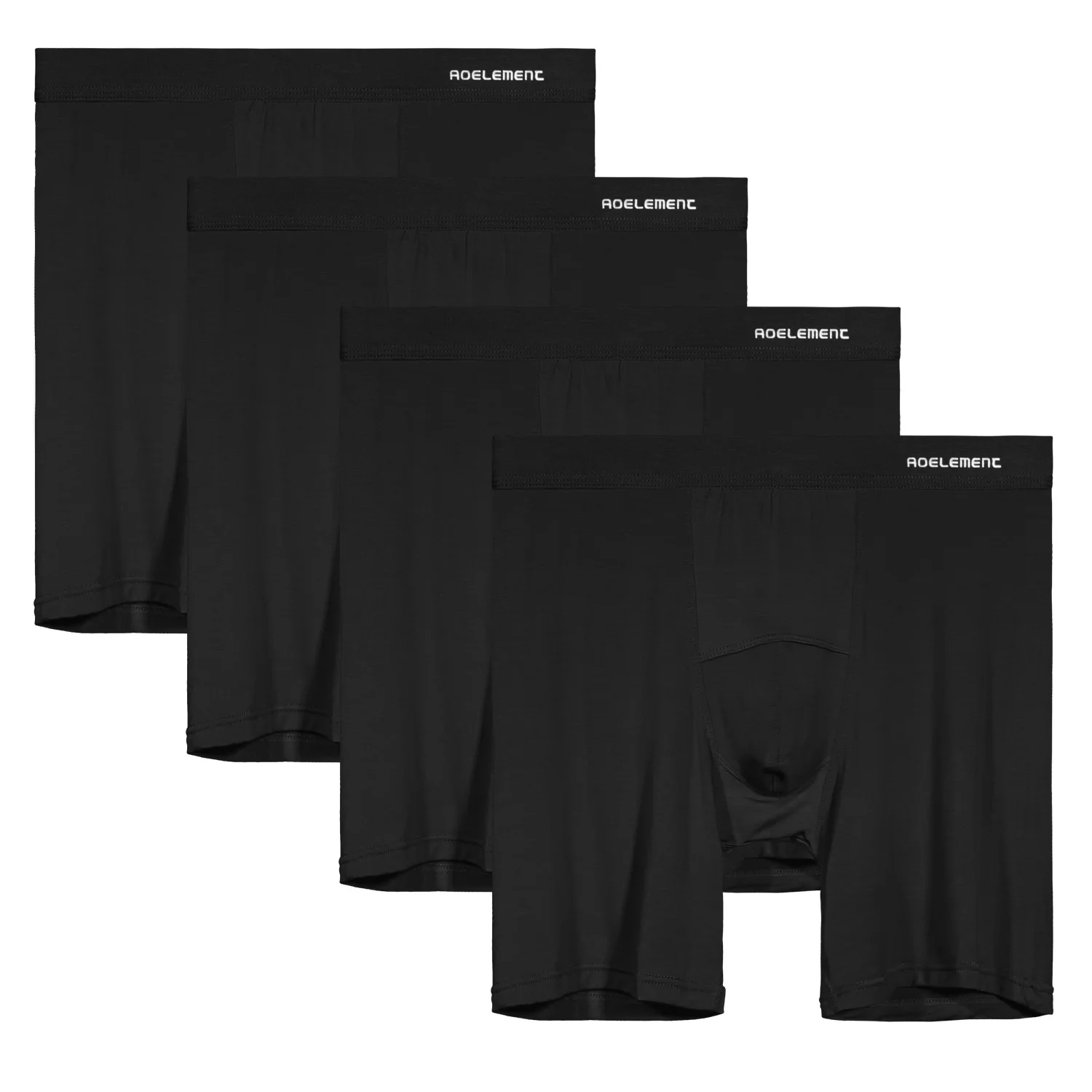 Anti-Verschleiß-Bein-Sport-Unterhose für Herren mit Stretch-Beinen. Modal-Boxershorts mit fünf Vierteln. Lange, schnell trocknende Boxershorts – Detail 3