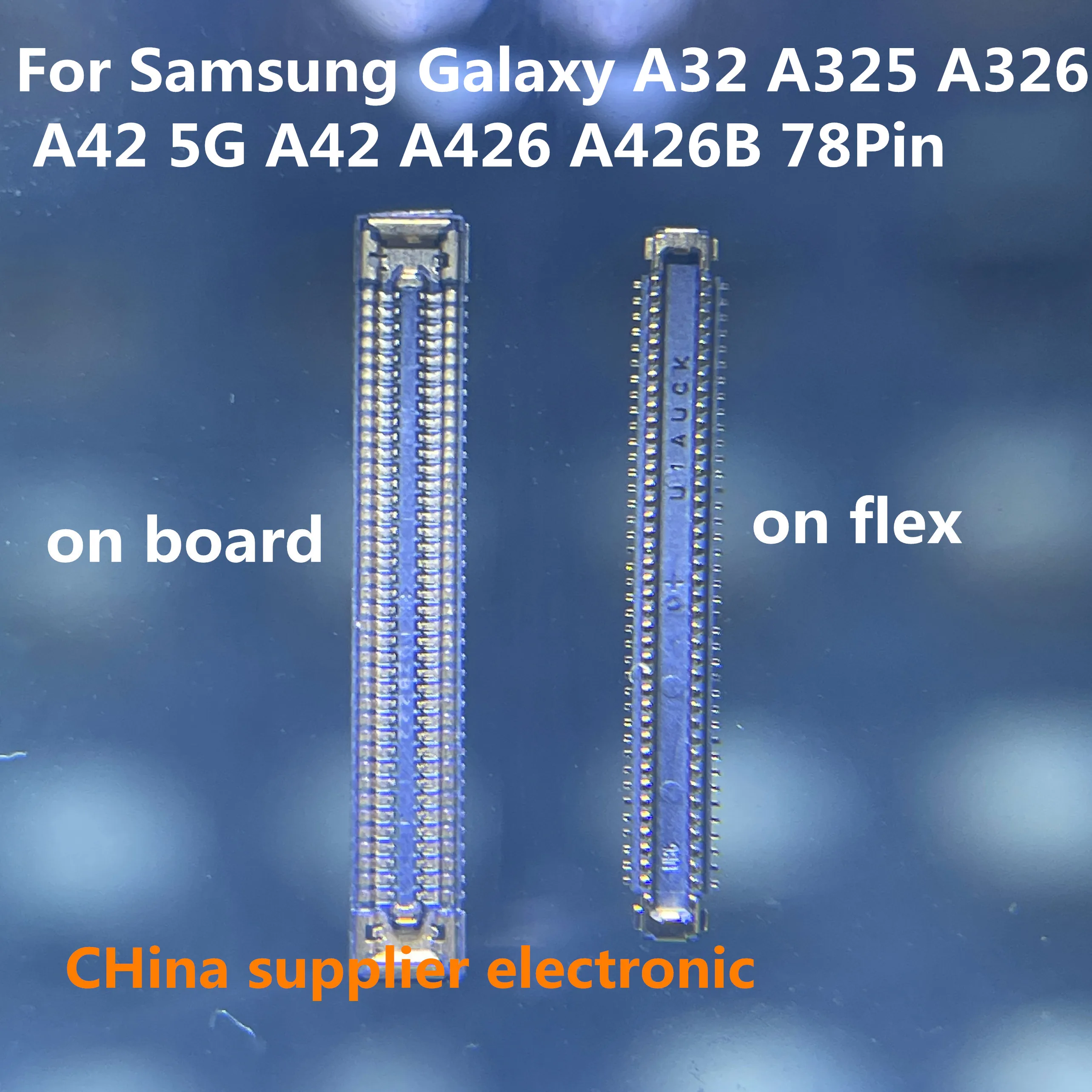

10pcs-50pcs 78Pin USB Charger Charging Port FPC Connector On Board For Samsung Galaxy A32 A325 A326 A42 5G A42 A426 A426B Flex