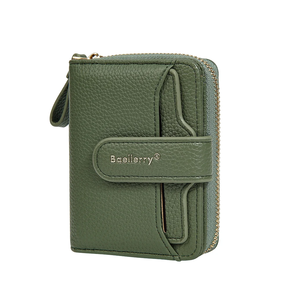 Spldsun Porte Monnaie Pour Femme, Petit Sac Portefeuille En Cuir Pliable Avec Porte-Cartes, Pour Femmes Ado Filles D'argent Avec Fermeture éclair Fête Des Mères Cadeaux De Noël (Bleu