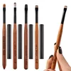 Round Wood Handle Nail Ombre Brush Gel Painting Brush Nail Art For Gel Tip Extension Acrylic Builder Accessory Nail Art Brushes 1