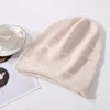 100%Pure Cashmere Beanies for Women Winter 2023 Solid Warm Soft Hat Bonnets y2k Knitted Skullies Cute Hats Ear Protect Caps 3