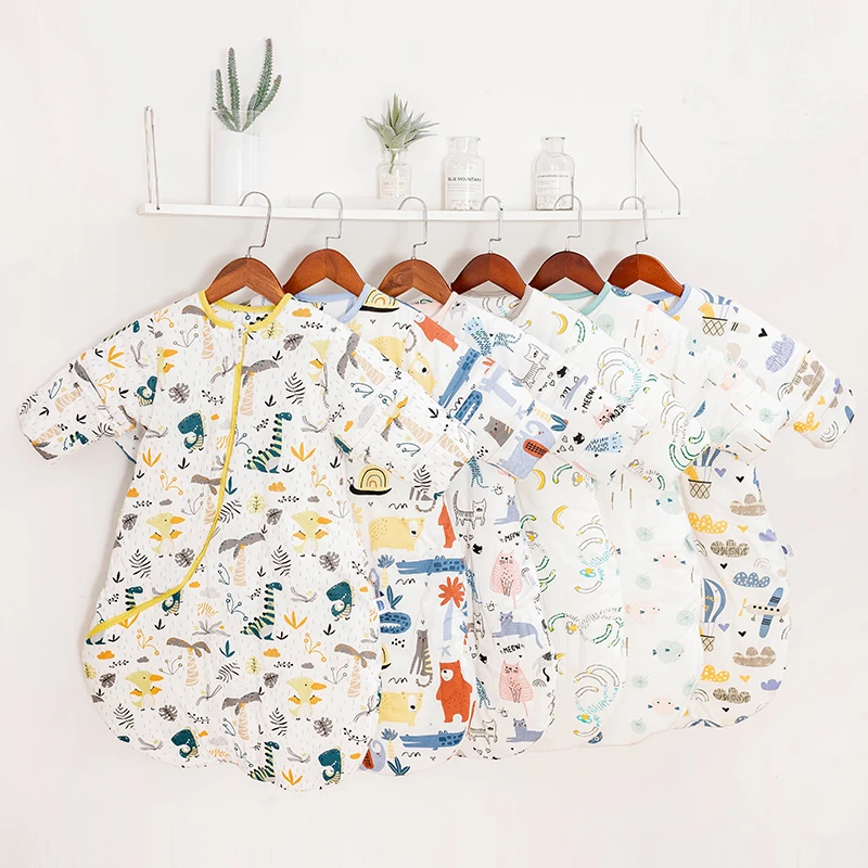 Baby Boy Clothes Sleepwear Nightgowns Autumn Winter Thicken Cotton Cartoon Baby Girl Pajamas And Bathrobes Newborn Infant Stuff