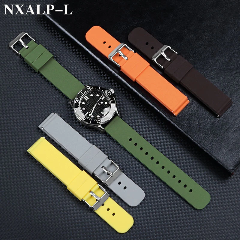 Quick Release Candy Color Silicone Watch Strap
