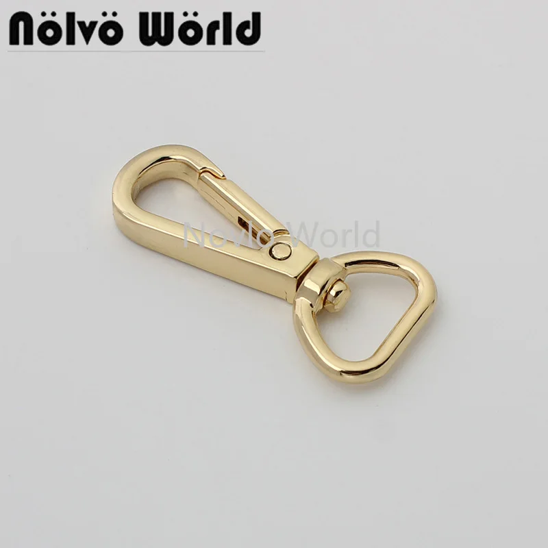 

10-50 pieces 6 colors 40*13mm 1/2'' chrome color metal swivel buckles for crossbody snap hook factory direct