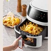 New 8L Stainless Steel Large-Capacity Air Fryer Household Visual Electric Oven Oil-Free Multifunctional Home Black White Green 6