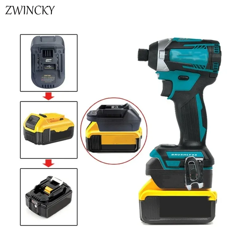 https://ae01.alicdn.com/kf/Scf88e4107007444199bfa57d0ebf838cL/ZWINCKY-Battery-Adapter-For-Milwaukee-For-Dewalt-to-For-Makita-Bl1830-Bl1850-Batteries-For-Dewalt-battery.jpg