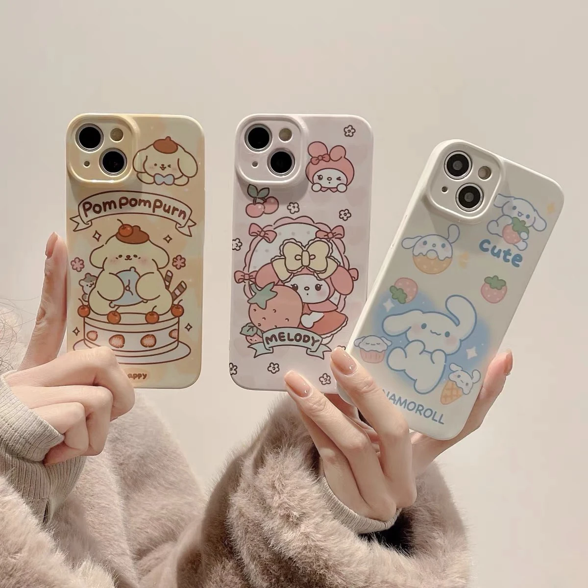 Sanrio Mymelody Cinnamoroll Phone Case for Iphone 11 12 13 14 Pro Max X