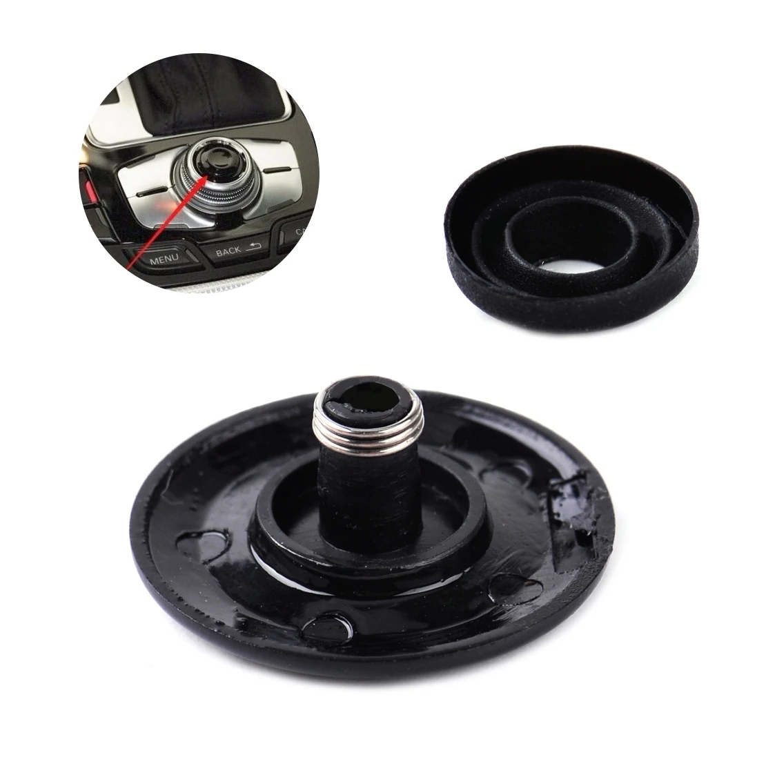 

Joystick Center Button Knob Cover Protector Repair Kit Accessories For Audi A4 A5 A6 Q5 Q7 S4 S6 8K0998068A 8K0998068
