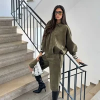Women High waisted Casual Shorts And Fashion Loose Long Sleeve Jackets Coats Female Two Piece Sets Women Outfit - Image 2
