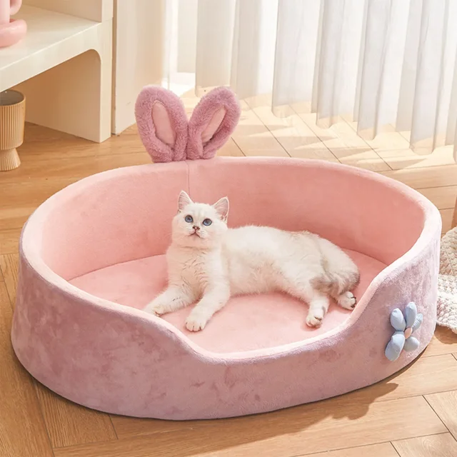 Soft Pet Bed Detachable Washable Dog Sleeping Very Soft Comfortable Warm Cat Mats Four Seasons Detachable Pet Beds Supplies 3
