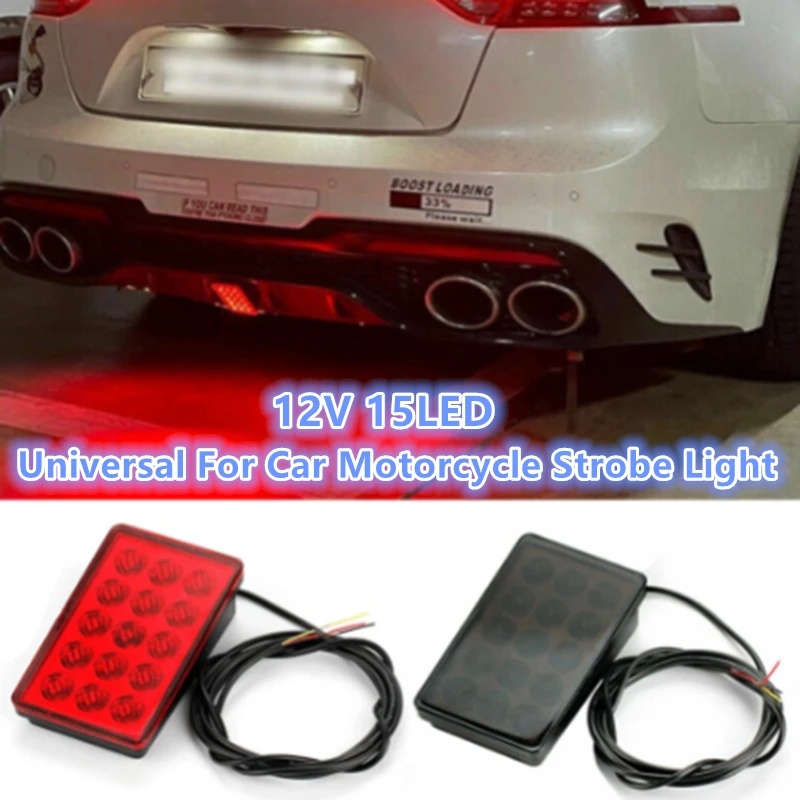 Trailer LED Lights Bar Torcarvh 15LED Car Brake Tail Light Bar Side Marker Turn Signal Stop Warning Lamp Trailer Identification Light Car