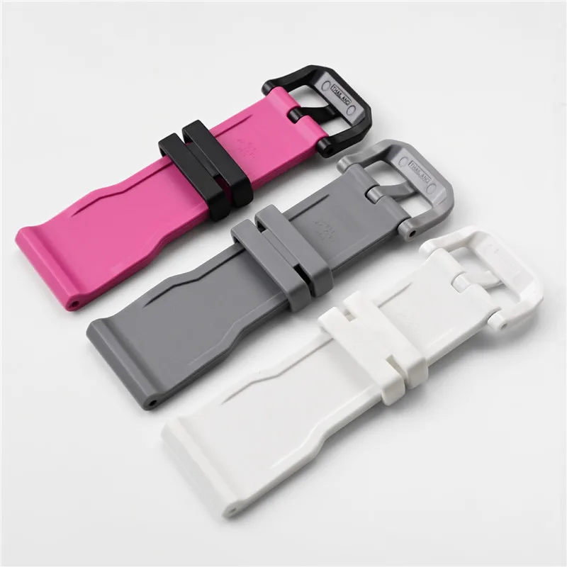 Silicone Rubber Sport Watch Strap - Waterproof Resin Bracelet
