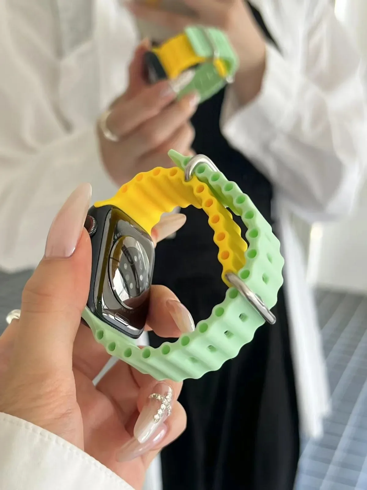Sportigt klockarmband för smartwatch modernt utbyte_voghion.com