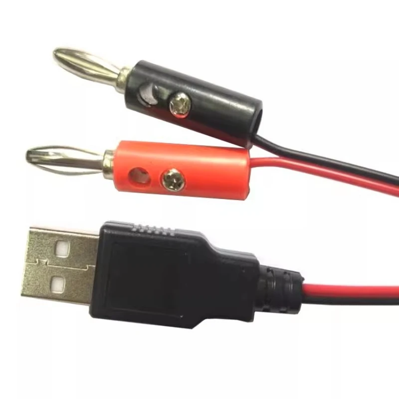 USB to Banana Plug Test Lead Charging Cable with Conductive Wire