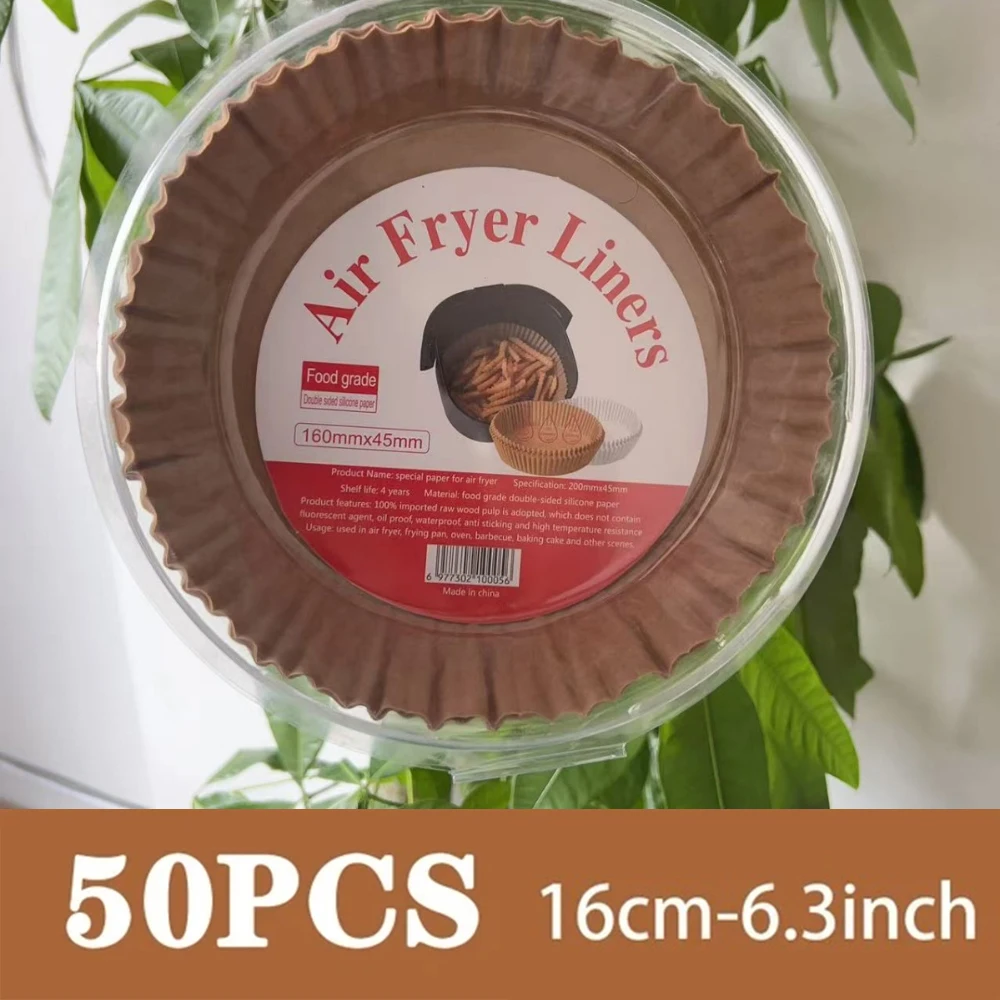Disposable Non-Stick Oil-Proof Baking Paper Trays for Air Fryers and Ovens (50/100 PCS)