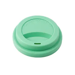 Eco-Friendly Silicone Cup Lids - Reusable and Insulating Dust Covers (Bean Green)