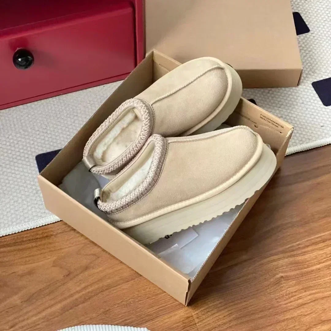 

2023 Luxury Designer Shoe Women Men Ultra Mini Tazz Lady Winter Boot Woman High Heel Ankle Snow Fur Boot Man Tasman Flat Slipper