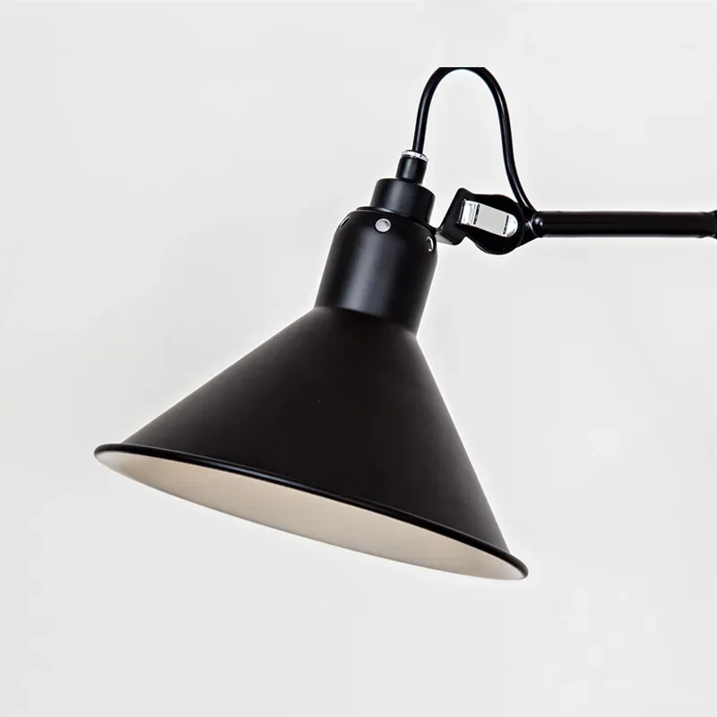 Designer Creative Long Pole Swing Arm Telescopic Industrial Style Wall Lamp Nordic Retro Bedroom Bedside Reading Room Decor 5