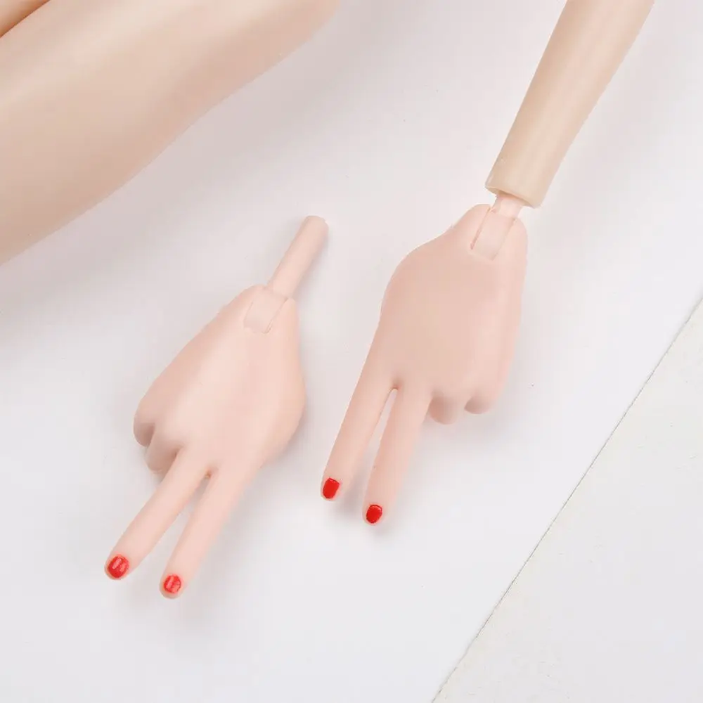 1/3 Dolls Body Parts Accessories Plastic Replacement Movable Hands Foot For 1/4 Doll Organ Accessories DIY Dressing Toy