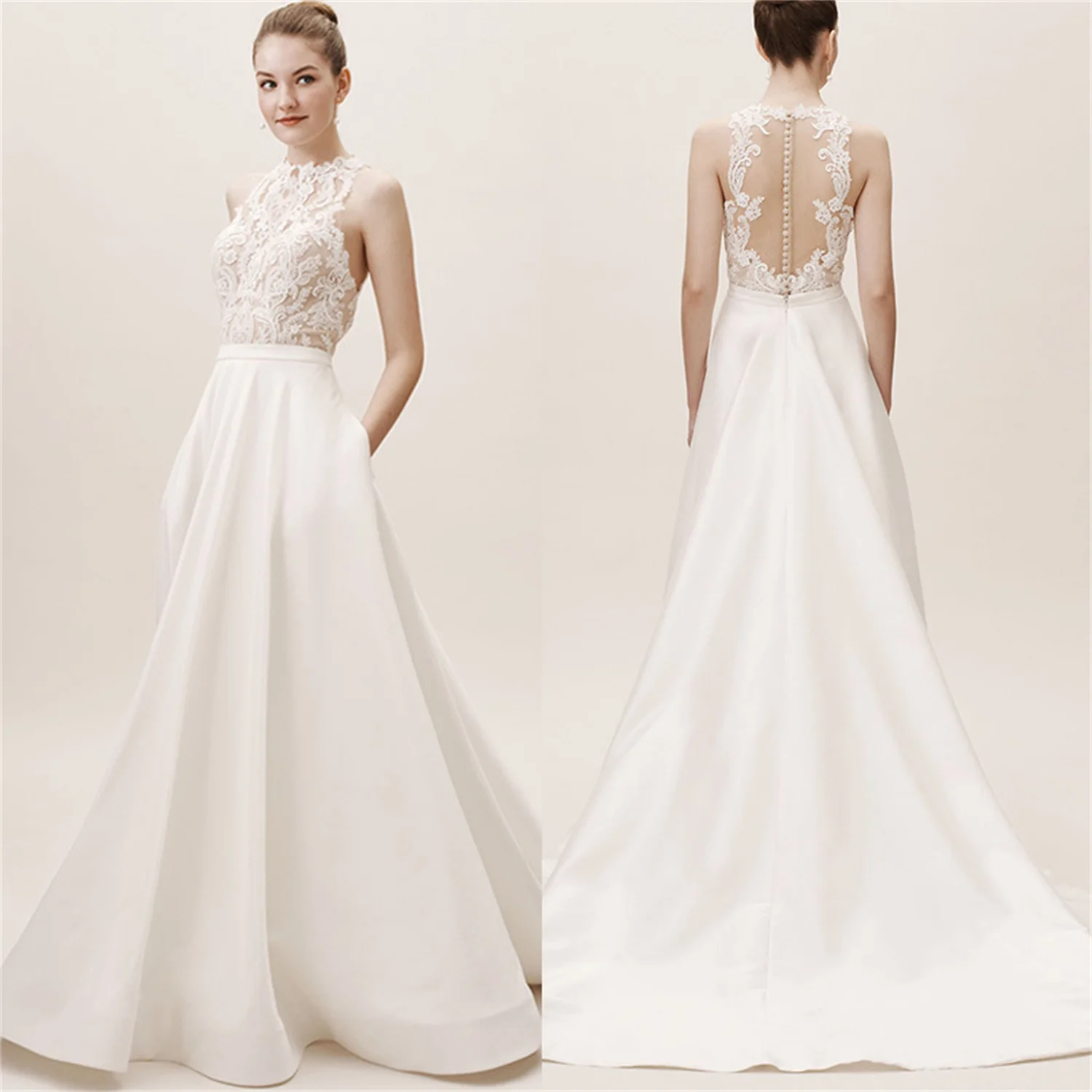 

Grace Wedding Dresses for Civil Wedding Dress Bride Dresses 2024 The New Texture Amanda Brides Official Store Woman Bridal Party