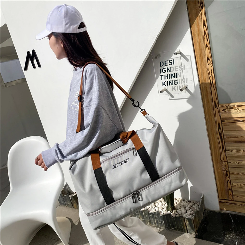 

Polyester Fashionable And Practical Travel Bag With Dry Wet Separation Travel Tote Bags Training Bag