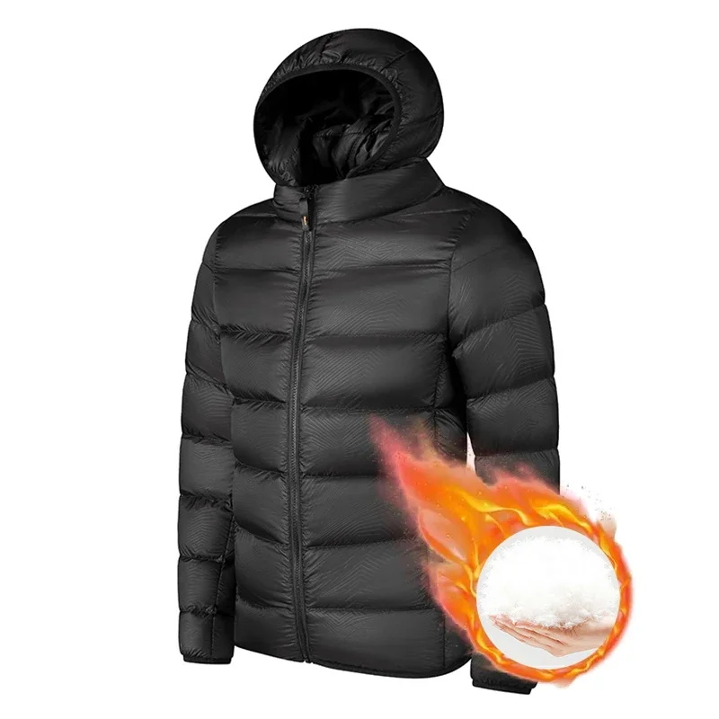 Muži nový podzim zima teplý vodotěsný parkas bunda kabát pánská s kapucí ležérní vynosit odnímatelné čepice outfits parkas kabát pánský