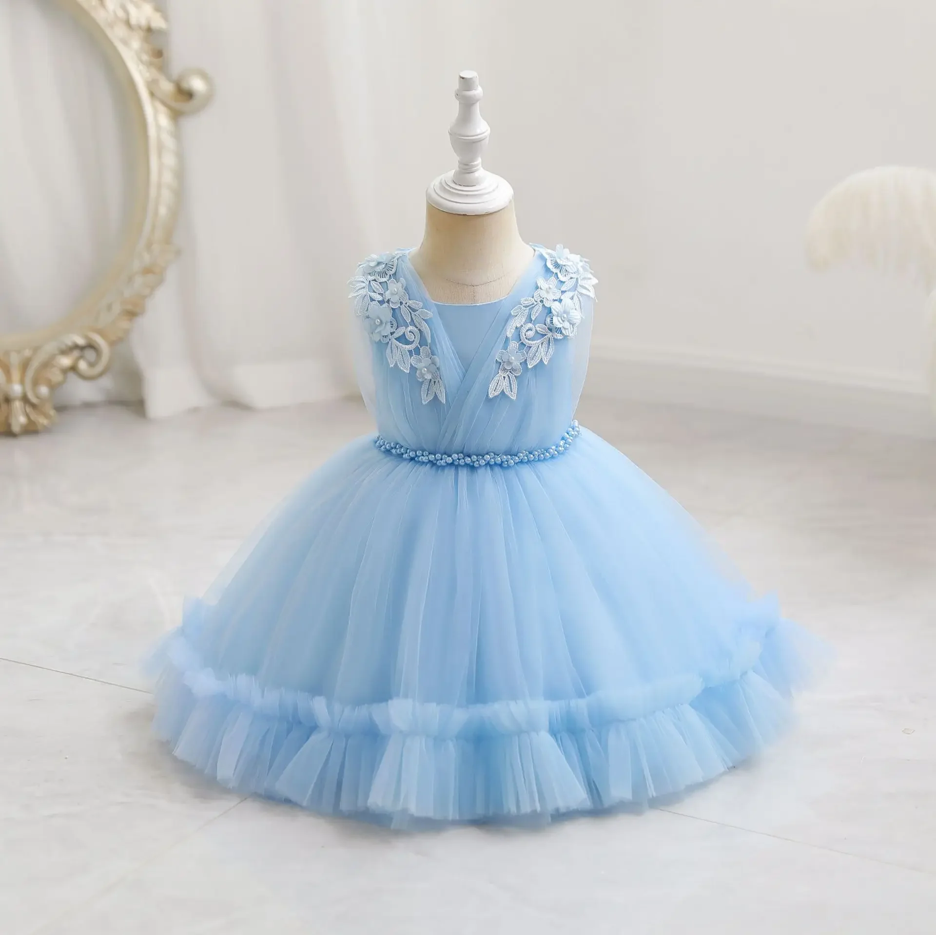 Girls Knitted Dress Children Clothes Slim Princess main image 1