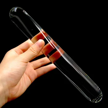 4 Size Clear Glass Anal Dildo Smooth Penis Butt Plug Adult Stimulator Long Dildos Anal Plugs for Woman Sex Toys 2