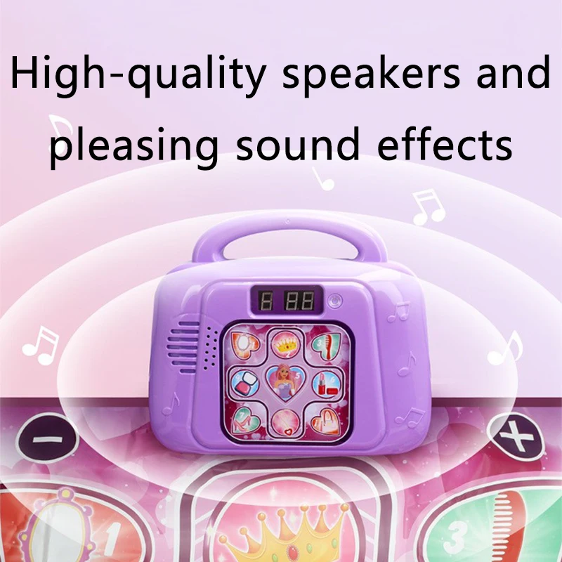 Musice Play Mat Waterproof Dance Challenge Mat Multiple Game Modes with Sound Baby Toy Music Blanket Adjustable Volume Anti Slip 5